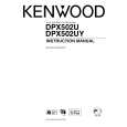 KENWOOD DPX502U Owner's Manual cover photo