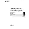 SONY CPD-E100 Owner's Manual cover photo