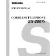 TOSHIBA SX2007A Service Manual cover photo