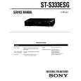 SONY STS333ESG Service Manual cover photo
