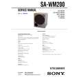 SONY SAWM200 Service Manual cover photo