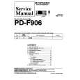 PIONEER PDF906 Service Manual cover photo