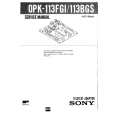 SONY OPK113FGI/BG Service Manual cover photo
