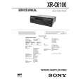 SONY XRC6100 Service Manual cover photo