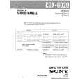 SONY CDX6020 Service Manual cover photo