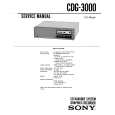 SONY CDG3000 Service Manual cover photo