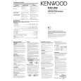 KENWOOD KAC959 Owner's Manual cover photo