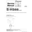 PIONEER S-HS66/XCN/E Service Manual cover photo