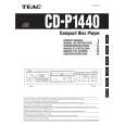 TEAC CD-P1440 Owner's Manual cover photo