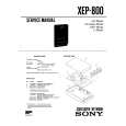 SONY XEP800 Service Manual cover photo