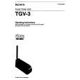 SONY TGV-3 Owner's Manual cover photo