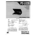 SONY PS-LX20 Service Manual cover photo