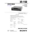 SONY XR-1100 Owner's Manual cover photo
