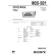 SONY MDSSD1 Service Manual cover photo