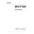 SONY MPUF100P Service Manual cover photo