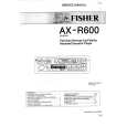 FISHER AXR600 Service Manual cover photo