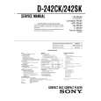SONY D-242SK Service Manual cover photo