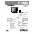 SONY KVD3431A Service Manual cover photo