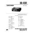 SONY XR4301 Service Manual cover photo