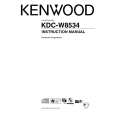KENWOOD KDC-W8534 Owner's Manual cover photo