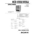 SONY HCDVX55/J Service Manual cover photo