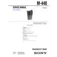 SONY M440 Service Manual cover photo