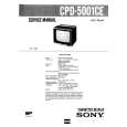 SONY CPD5001 Service Manual cover photo