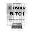 FISHER B701 Service Manual cover photo