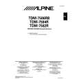 ALPINE TDM-7582R Owner's Manual cover photo