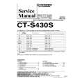 PIONEER CT-S430S Service Manual cover photo