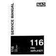 NAD 116 Service Manual cover photo