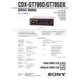 SONY CDXGT700D Service Manual cover photo