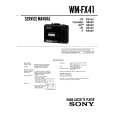 SONY WM-FX41 Service Manual cover photo