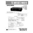 SONY TCWR10ES Service Manual cover photo
