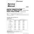 PIONEER KEH-P6010R-3 Service Manual cover photo
