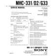 SONY MHC-331 Service Manual cover photo