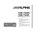 ALPINE TDM7544R Owner's Manual cover photo