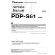 PIONEER PDP-S61/XTW/E5 Service Manual cover photo