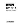 ONKYO CP101A Owner's Manual cover photo