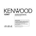 KENWOOD VZ907 Owner's Manual cover photo
