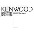 KENWOOD KRC-177RA Owner's Manual cover photo