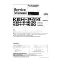 PIONEER KEH-P414 X1M/UC Service Manual cover photo