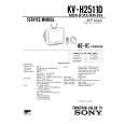 SONY KVH2511D Service Manual cover photo