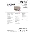 SONY NWE99 Service Manual cover photo