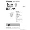 PIONEER CD-RV1/E Service Manual cover photo