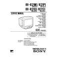 SONY KVR21M1 Service Manual cover photo