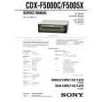 SONY CDXF5000C Service Manual cover photo