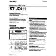 SONY STJX411 Owner's Manual cover photo