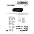 SONY XRC900RDS Service Manual cover photo