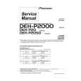 PIONEER DEH-P2000/XM/UC Service Manual cover photo